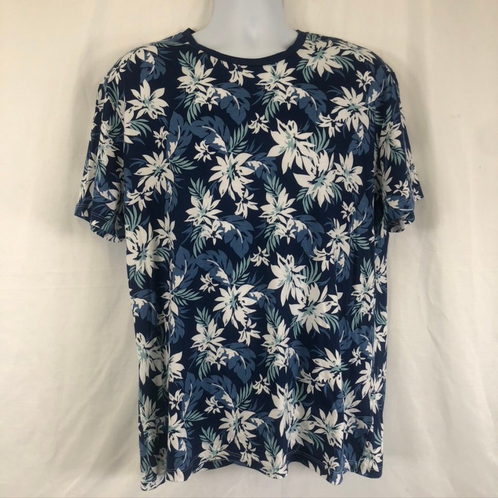 Slate & Stone Island Print Crew Neck Tee